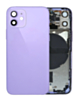 Back Housing Frame (PURPLE) (OEM Pull B Grade) with Small Components Pre-Installed for iPhone 12 Mini