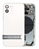 Back Housing Frame (WHITE) (OEM Pull B Grade) with Small Components Pre-Installed for iPhone 12 Mini