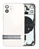 Housing Frame with Small Parts Pre-Installed for iPhone 12 Mini (International) (WHITE) (OEM Pull B Grade)