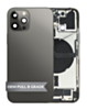 Back Housing Frame with Charging Port Flex & Small Parts for iPhone 12 Pro (GRAPHITE) (OEM Pull B Grade)