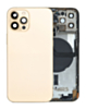 Back Housing Frame with Small Components Pre-Installed for iPhone 12 Pro (GOLD) (OEM Pull B Grade)