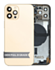 Back Housing Frame with Small Components Pre-Installed for iPhone 12 Pro (GOLD) (OEM Pull B Grade)