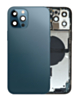 Back Housing Frame (PACIFIC BLUE) (OEM Pull B Grade) with Small Components Pre-Installed for iPhone 12 Pro Max