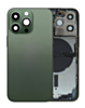 Back Housing Frame (ALPINE GREEN) (US Version) (OEM Pull B Grade) with Small Components Pre-Installed for iPhone 13 Pro