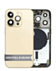 Housing Frame with Small Parts Pre-Installed for iPhone 14 Pro (GOLD) (International) (OEM Pull B Grade)