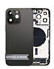 Back Housing Frame with Charging Port Flex & Small Parts for iPhone 14 Pro Max (SPACE BLACK) (US Version) (OEM Pull B Grade)