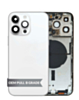 Back Housing Frame (SILVER) (US Version) (OEM Pull B Grade) with Small Components Pre-Installed for iPhone 14 Pro Max