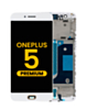 LCD Assembly with Frame for OnePlus 5 (A5000) (WHITE) (Premium)