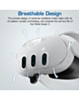 Transparent Case with Dust Cover, Cloth & Thumb Grip for Quest 3 (Only Ground Shipping)