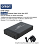 Onten USB 3.0''' to 3.5'' External Hard Drive Box (Supports SATA / HDD / SSD) (Only Ground Shipping)