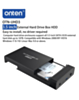 Onten USB 3.0''' to 3.5'' External Hard Drive Box (Supports SATA / HDD / SSD) (Only Ground Shipping)