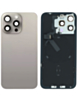 Back Glass with MagSafe Magnet & NFC & Flashlight Flex for iPhone 15 Pro Max (NATURAL TITANIUM) (OEM Pull B Grade)