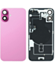Back Glass with MagSafe Magnet & NFC & Flashlight Flex for iPhone 16 Plus (PINK) (OEM Pull B Grade)