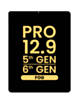 LCD and Digitizer Assembly for iPad Pro 12.9 (5th Gen / 2021) / (6th Gen / 2022) (Premium Assembled)