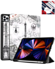 Old Style Notebook Design Case - Eiffel Tower for iPad Air 13 2024 / Pro 12.9 (3rd / 4th / 5th / 6th) (Only Ground Shipping)