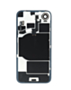 Back Glass with Frame and Wireless NFC Charging Flex and MagSafe Magnet for iPhone 16e (BLACK) (OEM Pull A Grade)