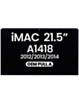 iMac 21.5" 2K (A1418, Late 2012 / Late 2013 / Mid 2014) (LM215WF3 SDD1 / D2 / D3) LCD Assembly (OEM Pull A Grade) (Only Ground Shipping)