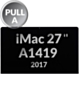 iMac 27" Retina 5K (A1419, Mid 2017) (LM270QQ1 SDC1) LCD Assembly (OEM Pull A Grade) (Only Ground Shipping)