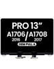 LCD Assembly (SILVER) (OEM Pull A Grade) for MacBook Pro 13" with Touch Bar / Pro 13" (A1706 / Late 2016) (A1708 / Mid 2017)