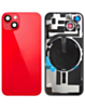 Back Glass with MagSafe Magnet & NFC & Flashlight Flex for iPhone 14 (RED) (OEM Pull B Grade)