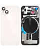 Purchase the starlight OEM pull B grade back glass with frame, wireless NFC charging flex, and MagSafe magnet for iPhone 14.

