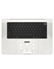 Top Case with US Keyboard (SILVER) for MacBook Pro 16" (A2485 / Late 2021) / (A2780 / Late 2023) / (A2991/ Late 2023)(OEM Pull B Grade)