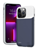 Soft Rubber Slim Charging Case (7000 mAh) for iPhone 13 Pro (BLUE) (Only Ground Shipping)