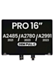 LCD Assembly for MacBook Pro 16" A2485 (2021) Pro / Max / A2780 (2023) / A2991 (2023) (OEM Pull C Grade) (SILVER)