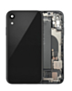 Back Housing Frame with Small Components Pre-Installed for iPhone XR (BLACK) (OEM Pull D Grade) (Only Ground Shipping)