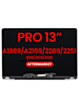 LCD Assembly (SILVER) (NO LOGO) (Aftermarket) for MacBook Pro 13" (A1989 / Late 2018 / Early 2019) (A2159 / Mid 2019) (A2289 / A2251 / Mid 2020)