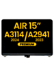 LCD Assembly (SPACE GRAY) (Premium) for MacBook Air 15" (A3114 / 2024) / (A2941 / Mid 2023)