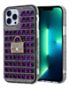 Crystal Stones Case with Five Adornment - PURPLE for iPhone 7G / 8G / SE 2020 (Only Ground Shipping)