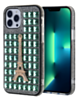 Crystal Stones Case with Paris Adornment - LIME GREEN for iPhone 8P / 7P (Only Ground Shipping)