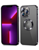 Shiny Wireless Charging Clear Case - BLACK for iPhone 12 / 12 Pro (Only Ground Shipping)