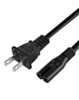 AC Power Cord for Xbox One S and X, Series S and X, PS4, PS4 Slim, PS5, PS3 Slim (2.5A)