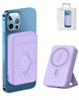 MagSafe Foldable Magnetic Power Bank (PURPLE) 15W Wireless / 20W PD Power Bank with USB-C (10000 mAh) (Only Ground Shipping)