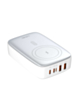LDNIO Q4010 2x USB A+ 2x USB C Desktop + Wireles Charger (140W) (SILVER) (Only Ground Shipping)