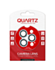 QUARTZ HD Tempered Glass with Iced Out Square Camera Lens for iPhone 13 Pro / 13 Pro Max Back Camera (WHITE)
