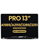 LCD Assembly (SPACE GRAY) (Refurbished) for MacBook Pro 13" (A1989 / Late 2018 / Early 2019) (A2159 / Mid 2019) (A2289 / A2251 / Mid 2020)