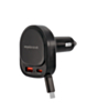 2 Port PD Car Charger with Built in Retractable USB-C Cable (60W) (Only Ground Shipping)