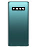 Buy the back glass with camera lens and adhesive for Galaxy S10 in Prism Green, no logo.