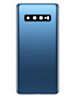 Back Glass with Camera Lens and Adhesive for Galaxy S10 (NO LOGO) (PRISM BLUE)