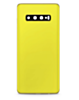 Shop the back glass with camera lens and adhesive for Galaxy S10 in Canary Yellow, no logo.