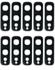 Back Camera Lens with Adhesive for Galaxy S10E (Glass Only) (BLACK / GREEN) (Pack of 10)