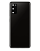 Back Cover Glass with Camera Lens and Adhesive for Galaxy S20 (G980 / G981) (No Logo) (Cosmic Black)