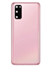 Back Cover Glass with Camera Lens and Adhesive for Galaxy S20 (G980 / G981) (No Logo) (Cloud Pink)