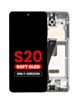 OLED Assembly with Frame for Galaxy S20 (G980 / G981) (Verizon UW) (Cosmic Black) (Aftermarket Plus Soft)