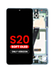 OLED Assembly with Frame for Galaxy S20 (G980 / G981) (Verizon UW) (Cloud Blue) (Aftermarket Plus Soft)