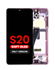 OLED Assembly with Frame for Galaxy S20 (G980 / G981) (Verizon UW) (Cloud Pink) (Aftermarket Plus Soft)