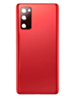 Back Cover Glass with Camera Lens and Adhesive for Galaxy S20 FE (G780 / G781) (No Logo) (Cloud Red)